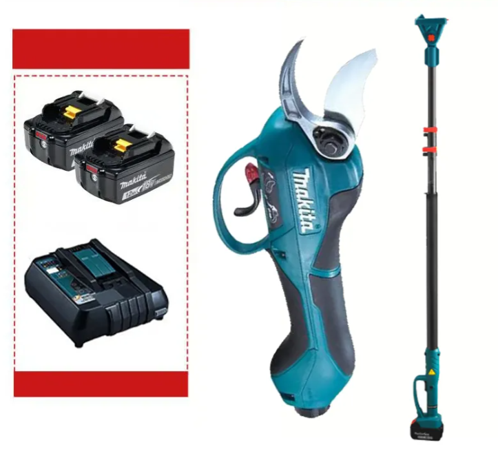 【⚡️450Lei! 】(Pârgă telescopică de 1.5m) [Makita DUP361PT2 2000W + Două baterii de 48V 6.0Ah + Încărcător] Durată de viață a bateriei: 12 ore
